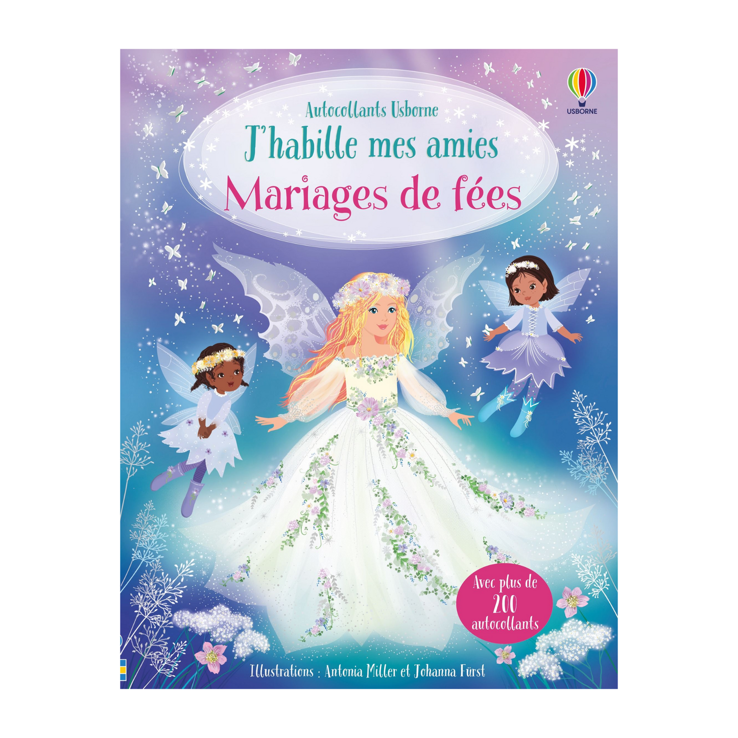 Cahier de gommettes - Mariages de fées : Ma collection "J'habille mes amies"