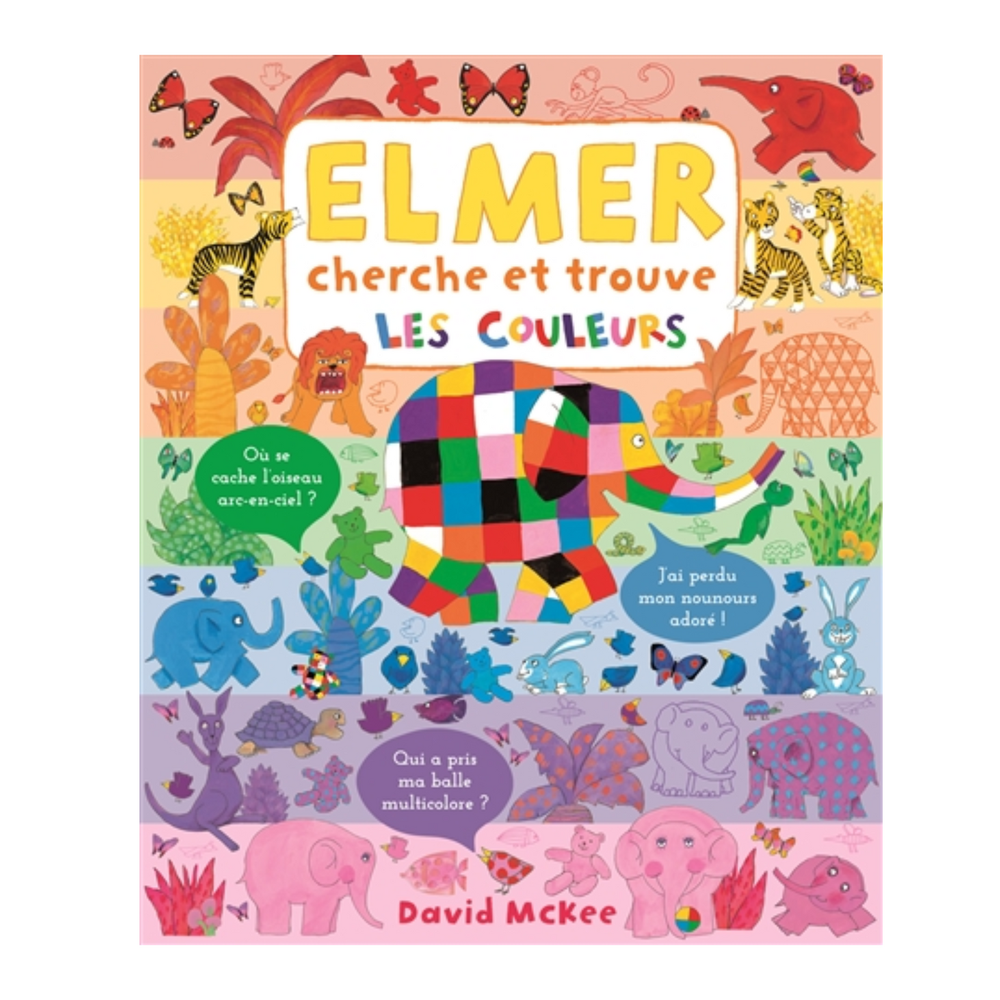 Elmer cherche et trouve : les couleurs