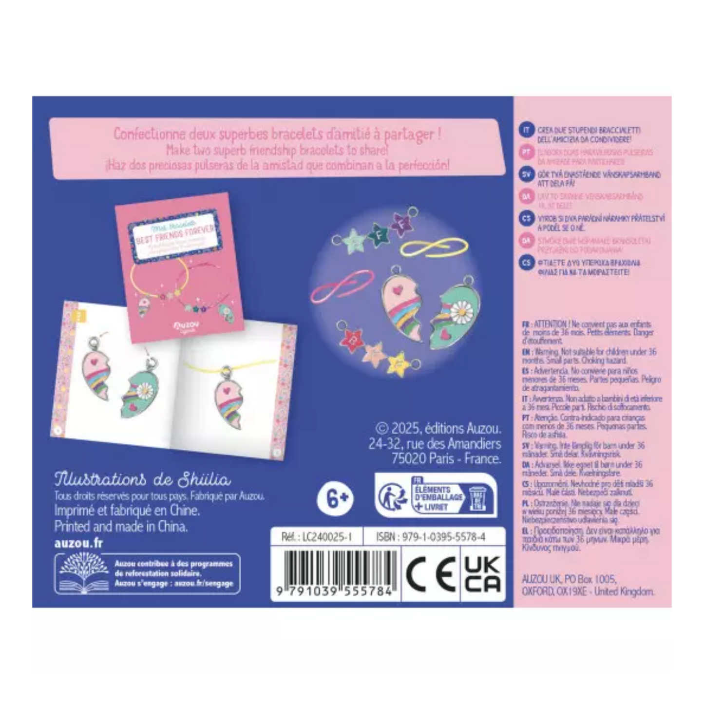 Mes bracelets best friends forever - Coffret DIY - Auzou