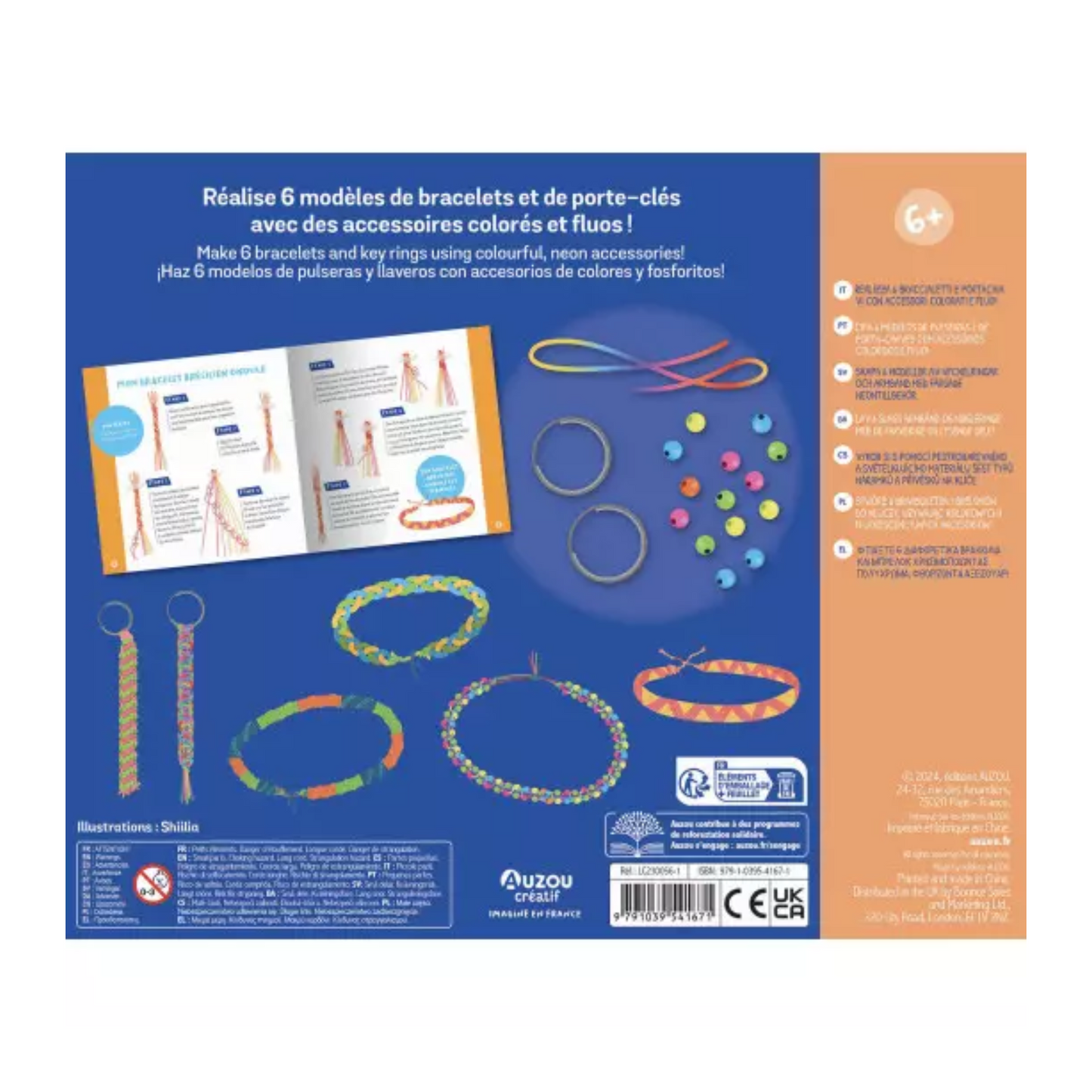 Mes créations fluos - Coffret DIY - Auzou