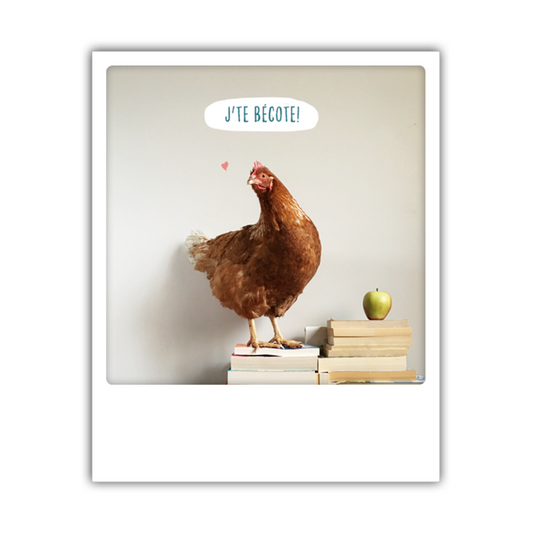 Carte postale - J'te becote !
