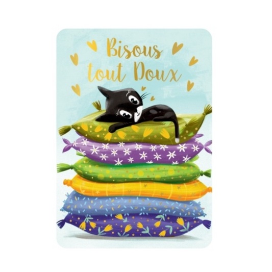 Carte postale - Bisous tout doux