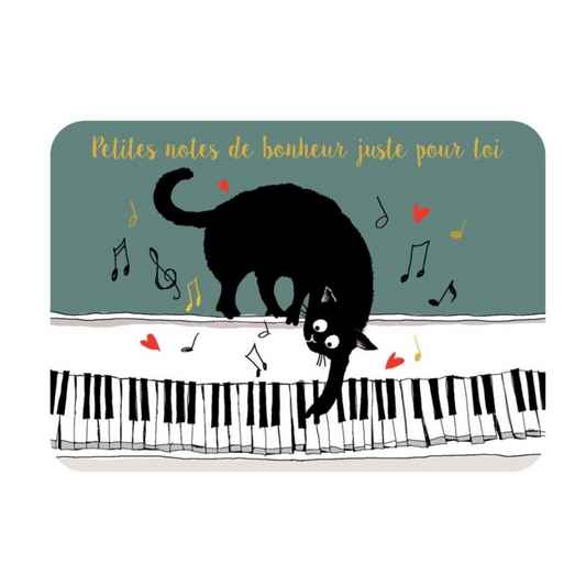 Carte postale - Note de bonheur