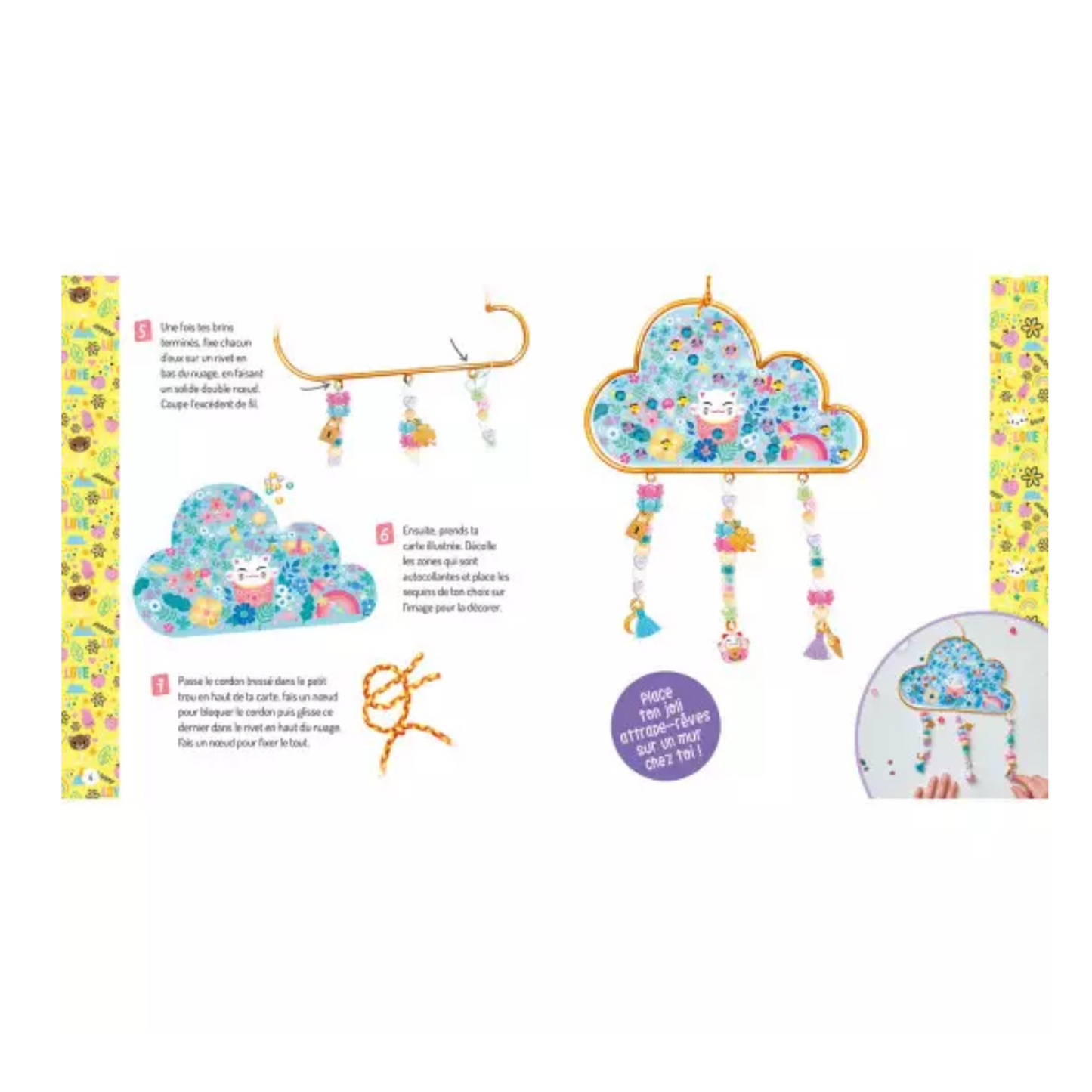 Mon attrape-rêves kawaii - Coffret DIY - Auzou