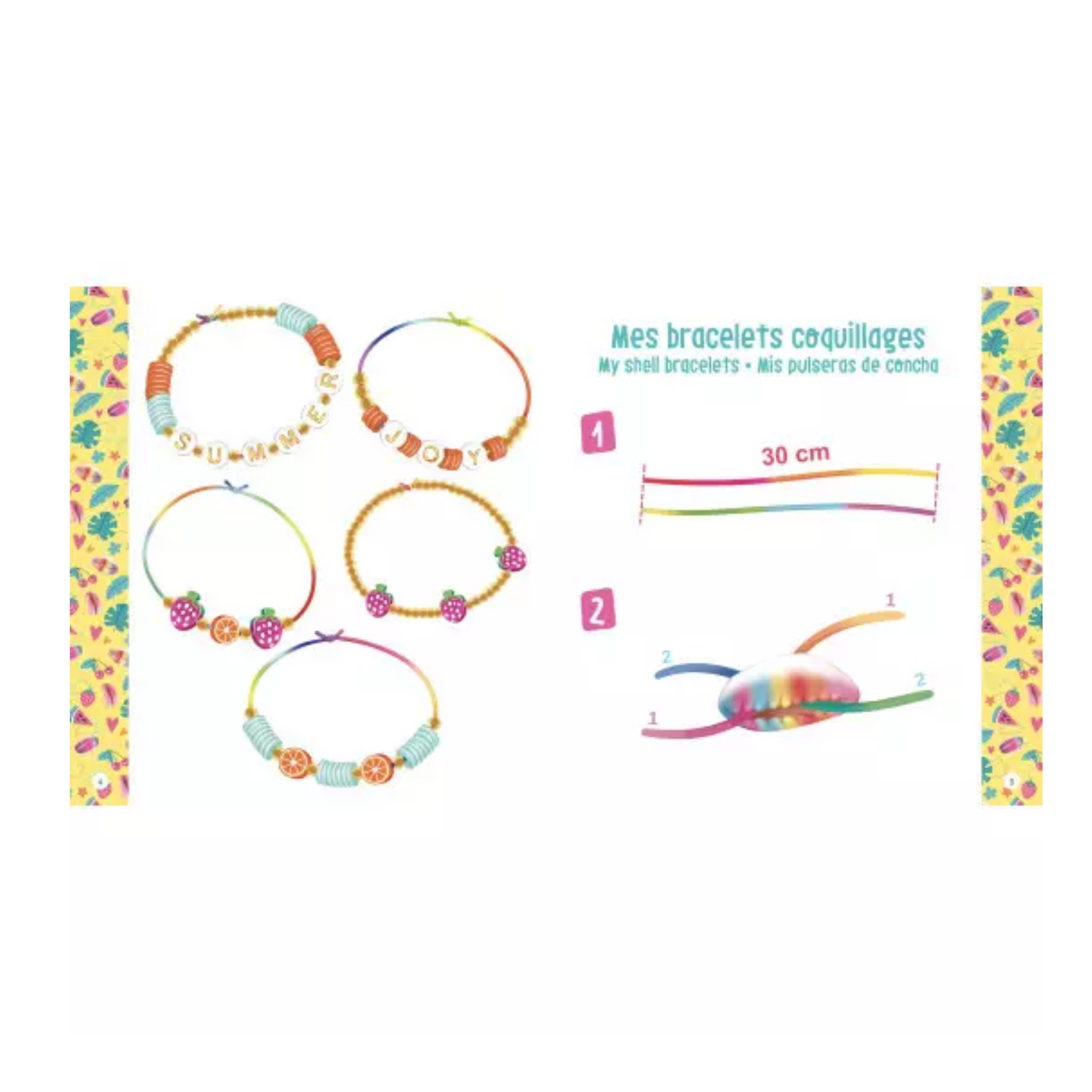 Mon accumulation de bracelets summer - Coffret DIY - Auzou