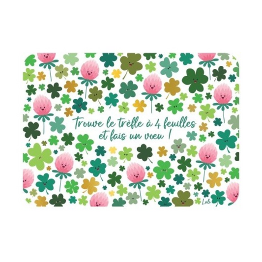 Carte postale - Trèfle à 4 feuilles