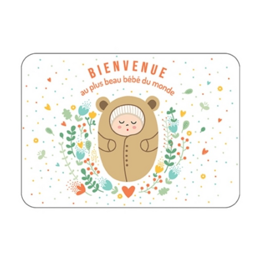 Carte postale - Bienvenue au plus beau bébé