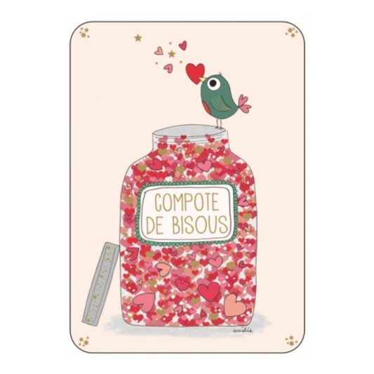 Carte postale - Compote de bisous