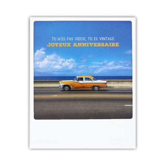 Carte postale - Tu n'es pas vieux, tu es vintage