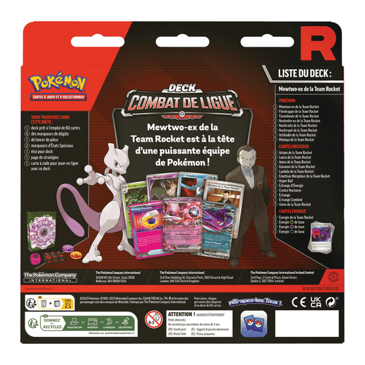 Pokémon - Deck Combat de Ligue : Mewtwo‑ex de la Team Rocket