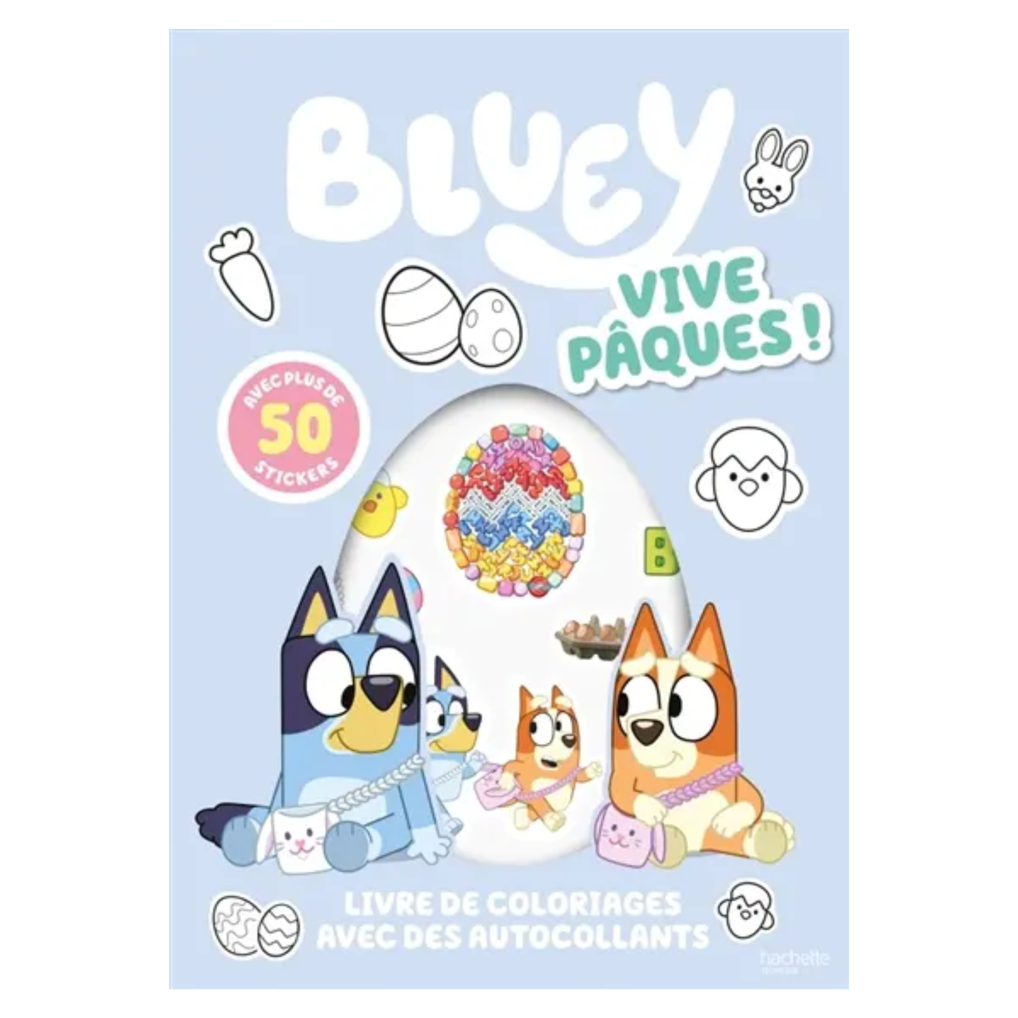 Bluey : Vive Pâques ! Coloriages et stickers