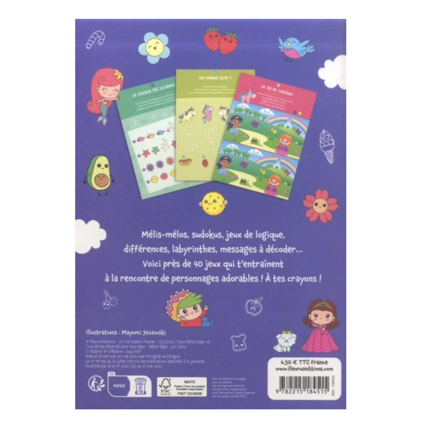 Mon bloc jeux kawaii - 6 ans - Fleurus