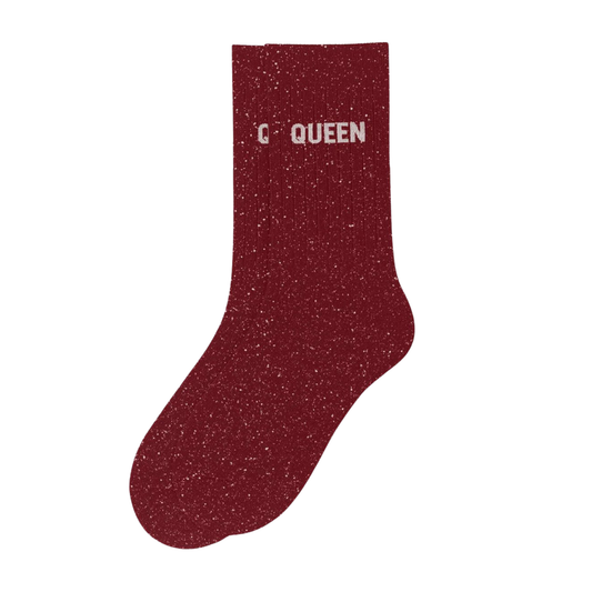 Chaussettes à paillettes "Queen" Cherry Pop – Woom