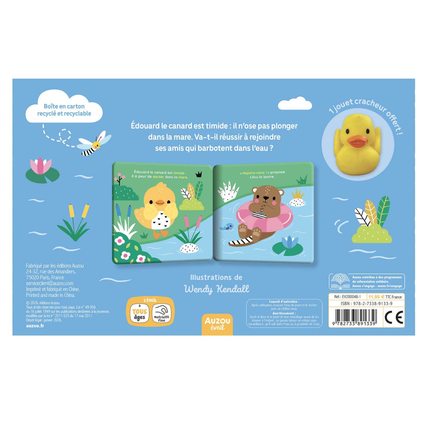 Edouard le canard - Coffret de bain - Auzou