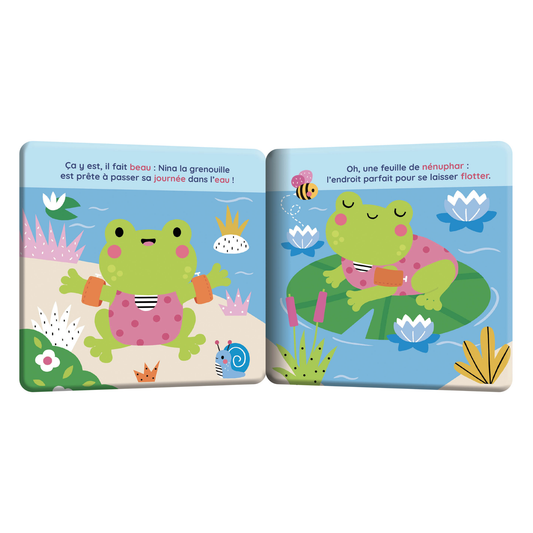 Nina la grenouille - Coffret de bain - Auzou