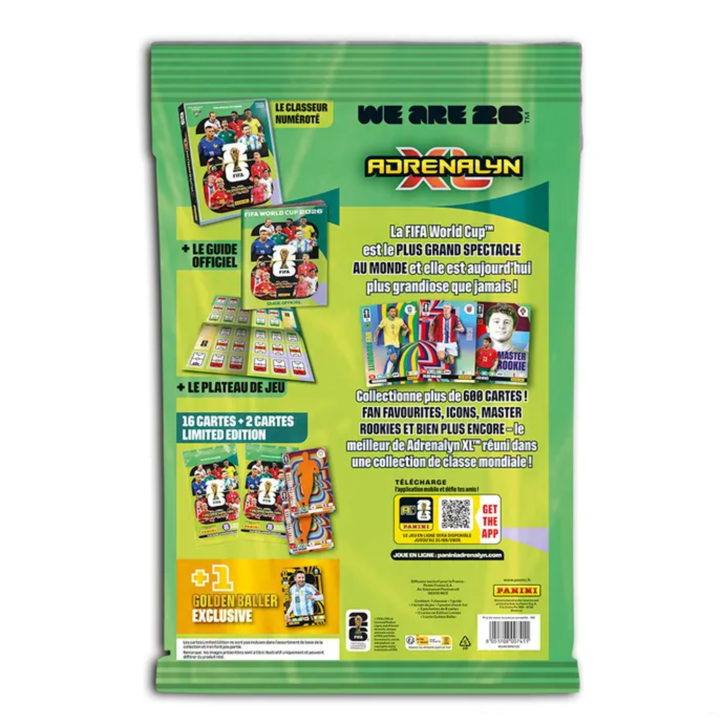 Panini - Coupe du monde de la FIFA 2026 - Adrenalyn XL - Pack de démarrage