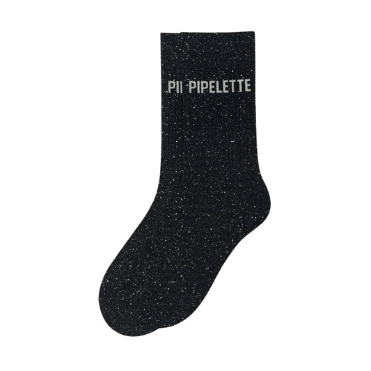 Chaussettes à paillettes "Pipelette" Noir - Woom