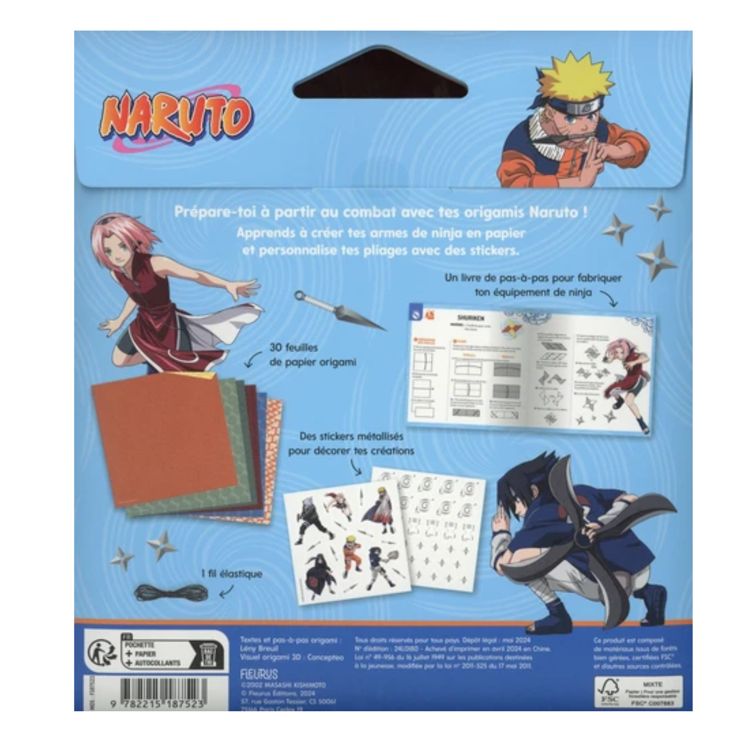 Naruto : atelier origami - Coffret DIY - Fleurus