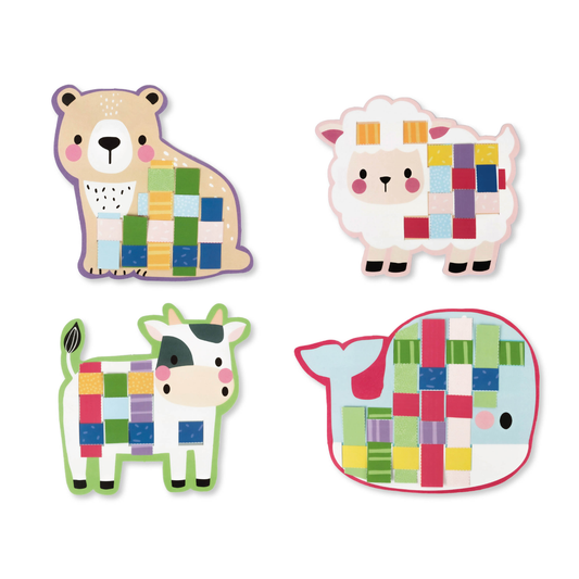 Je découpe et je crée : 8 animaux - Coffret DIY - Auzou
