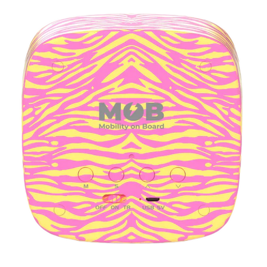 Réveil veilleuse Billy - Zèbre rose