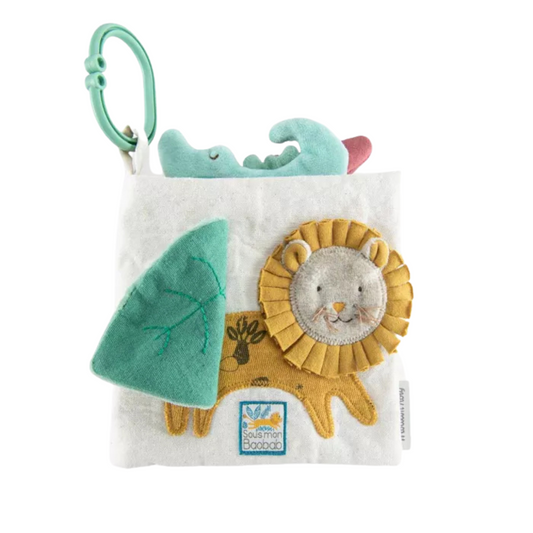 Livre tissu d'activités Sous Mon Baobab - Moulin Roty