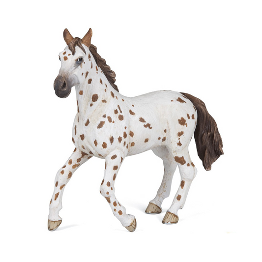 Figurine cheval appaloosa brun - Papo