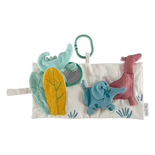 Livre tissu d'activités Sous Mon Baobab - Moulin Roty