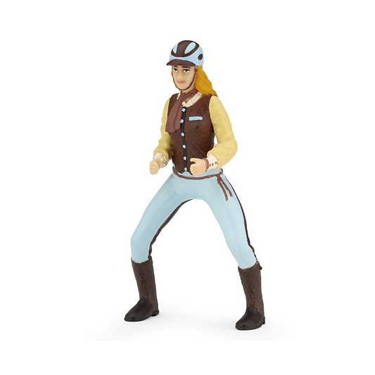 Figurines cavalière fashion bleue - Papo