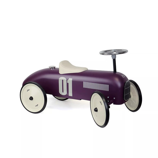 Porteur en métal - Voiture vintage aubergine - Vilac