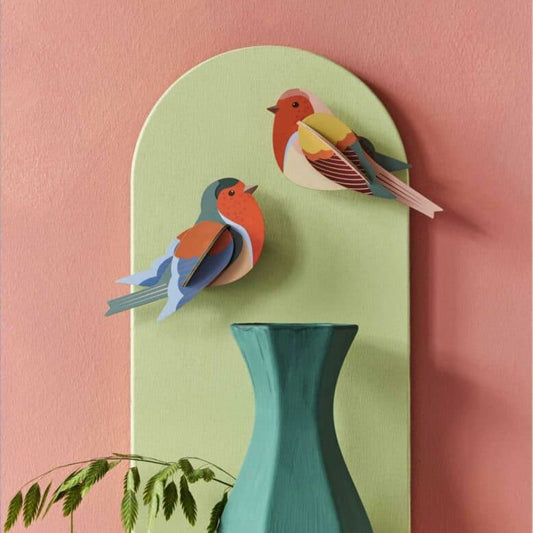 Maquette à construire - Oiseaux du jardin - Rouges-gorges - Studio Roof