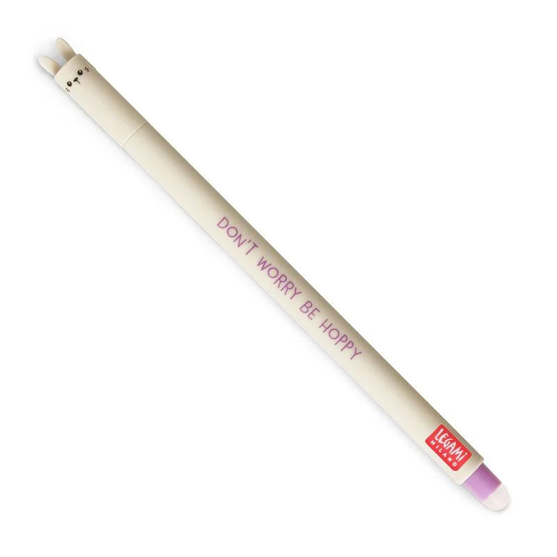 Legami - Stylo à encre gel effaçable - Lapin