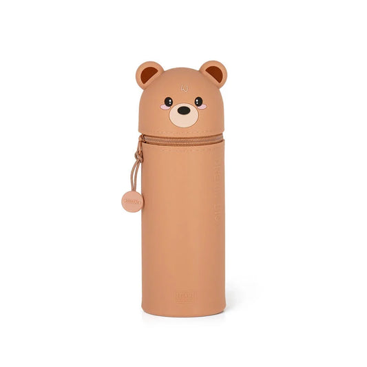 Legami - Trousse 2-en-1 ronde en silicone - Ours
