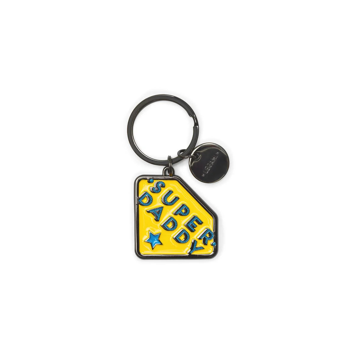 Legami - Porte-Clés en Métal Émaillé - Super Daddy - What A Key Ring!