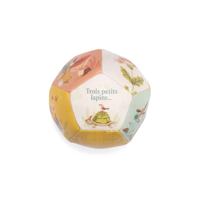 Balle souple Trois Petits Lapins - Moulin Roty