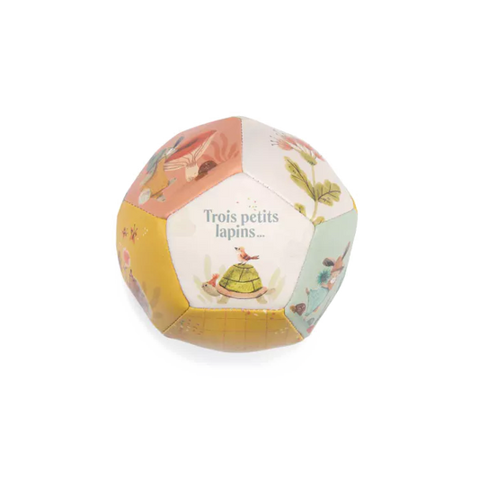 Balle souple Trois Petits Lapins - Moulin Roty