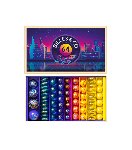 Coffret de billes - Sunset City - Billes and co