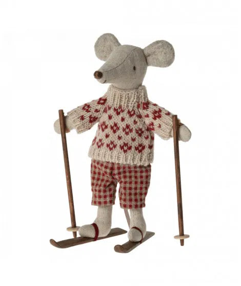Souris ski hiver - Maman
