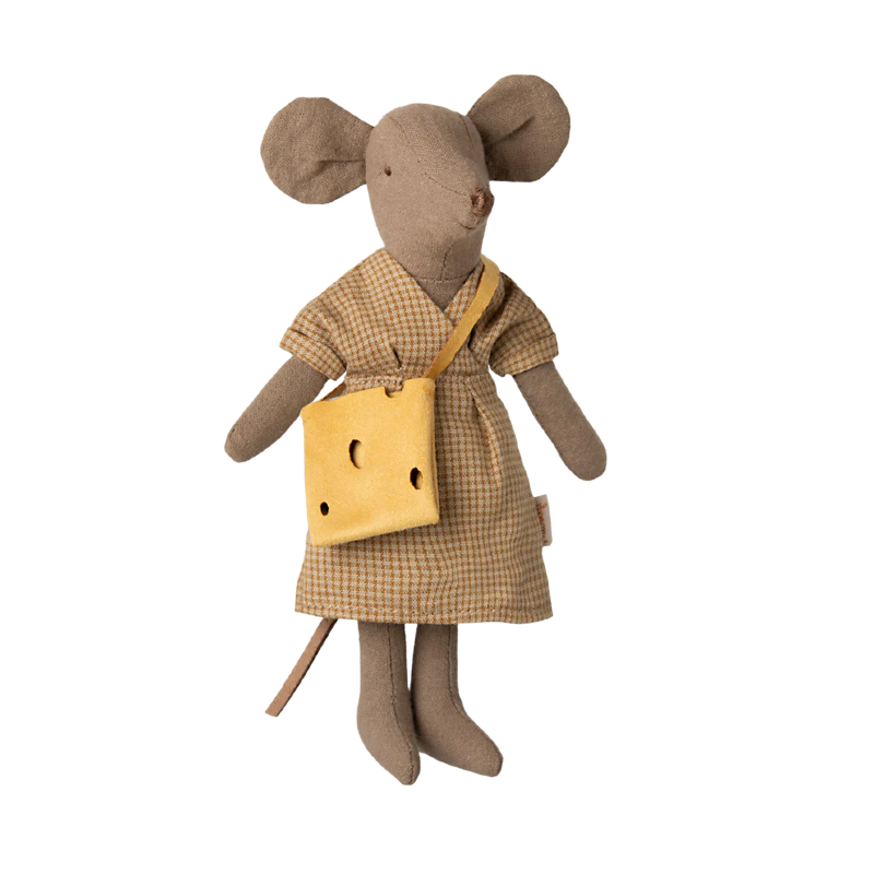 Maman souris avec sac - Marron léger