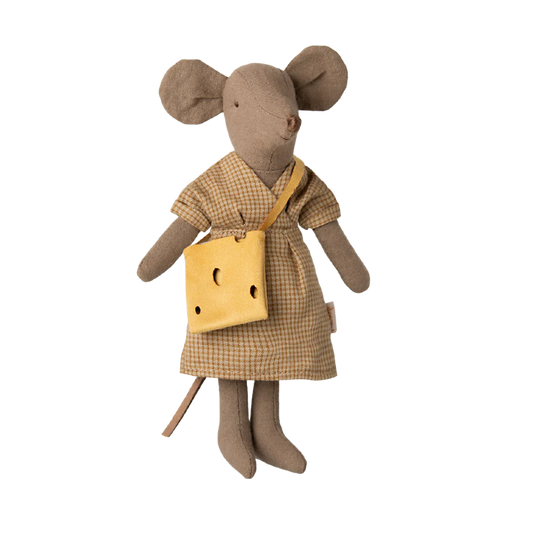 Maman souris avec sac - Marron léger