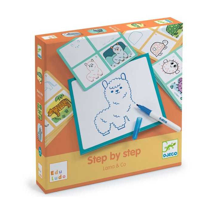 Apprendre à dessiner - Step by step - Lama & Co - Djeco