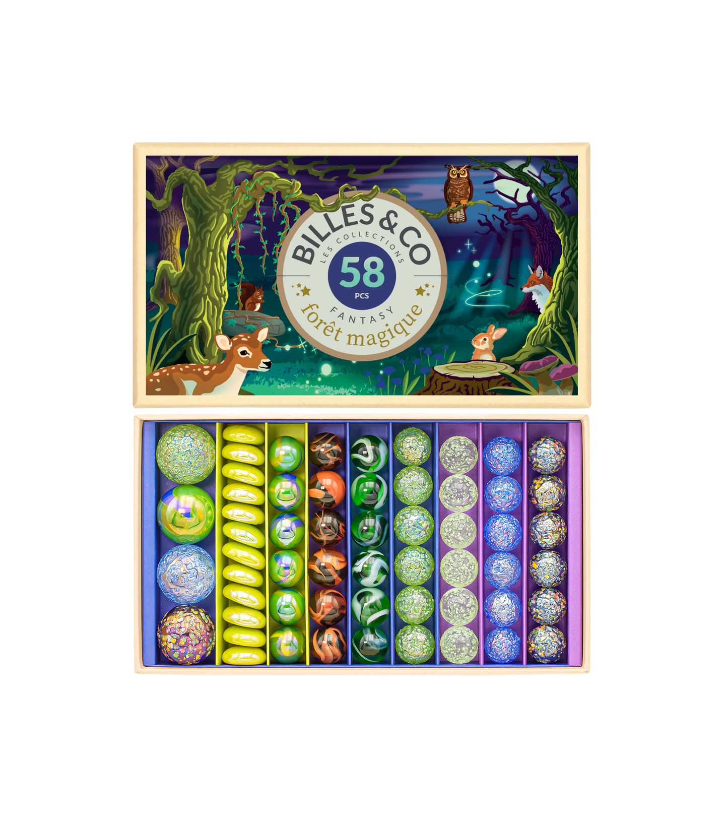 Coffret de billes - Forêt Magique - Billes and co