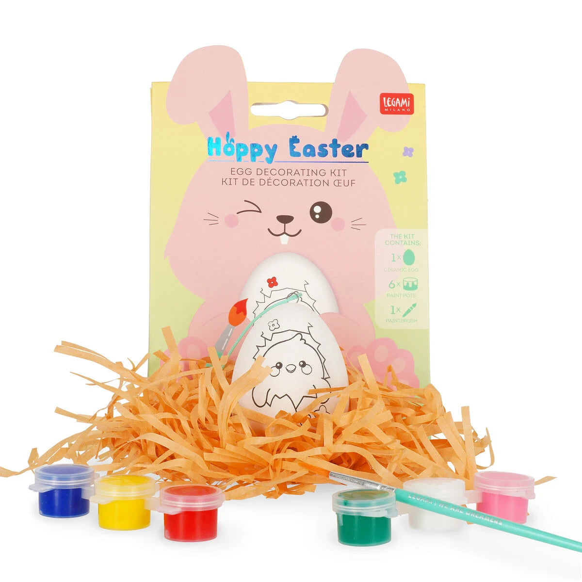 Legami - Kit de Décoration Œuf - Hoppy Easter - Pâques