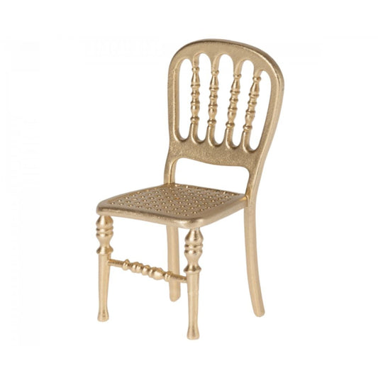 Chaise pour figurines souris - Doré - Elément miniature Maileg