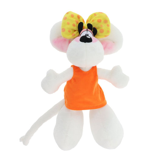 Diddl - Peluche 20 cm - Diddlina en robe orange