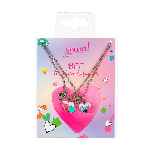 Lot de 2 colliers BFF cœur - Souza