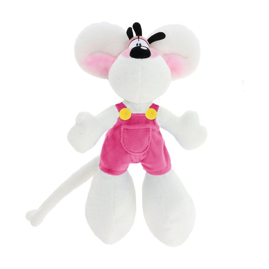 Diddl - Peluche 20 cm - Diddl en salopette rose