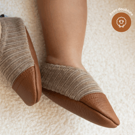 Chaussons - Les Petits Velours - Noisettes - Les pas petits