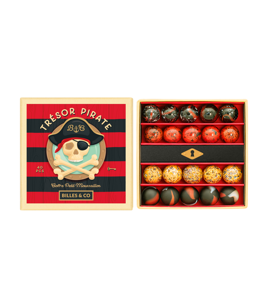 Petit coffret de billes - Trésor de pirates - Billes and co