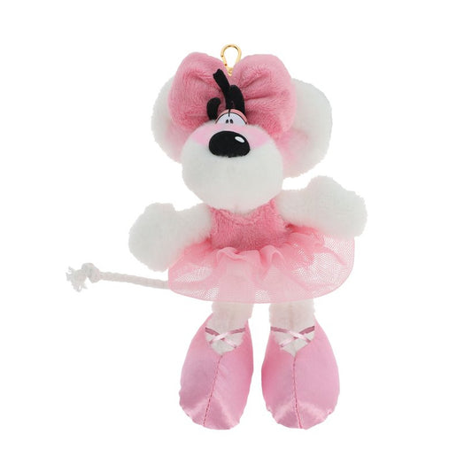 Diddl - Porte-clés peluche - Diddlina en robe ballerina