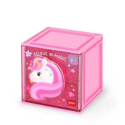 Legami - Boîte empilable de bureau - Licorne Cutie Cube